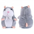 thumbnail image 4 of EIMELI Big Clear! Electric Smart Little Talking Hamster Record Repeat Stuffed Plush Animal Kids Doll, 4 of 6