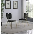thumbnail image 3 of Rectangle 60" x 38" 5pc Clear Glass Dining Set with Black Chairs, 3 of 4