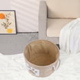 thumbnail image 5 of Unique Bargains Cotton Storage Cube with Handles Beige 13*8.1in, 5 of 6