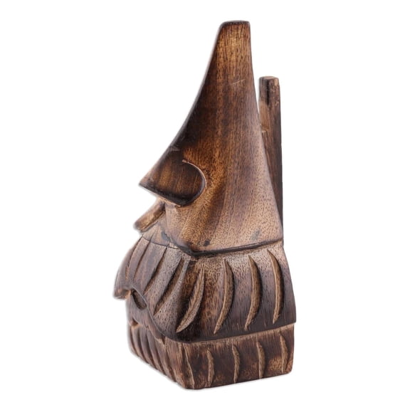 Wooden Moustache Face Eyeglasses Holder