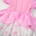 thumbnail image 4 of EleFairy Girls Pink Polka Dot Princess Costume Dress Up Outfits with Hat (3T/100), 4 of 6