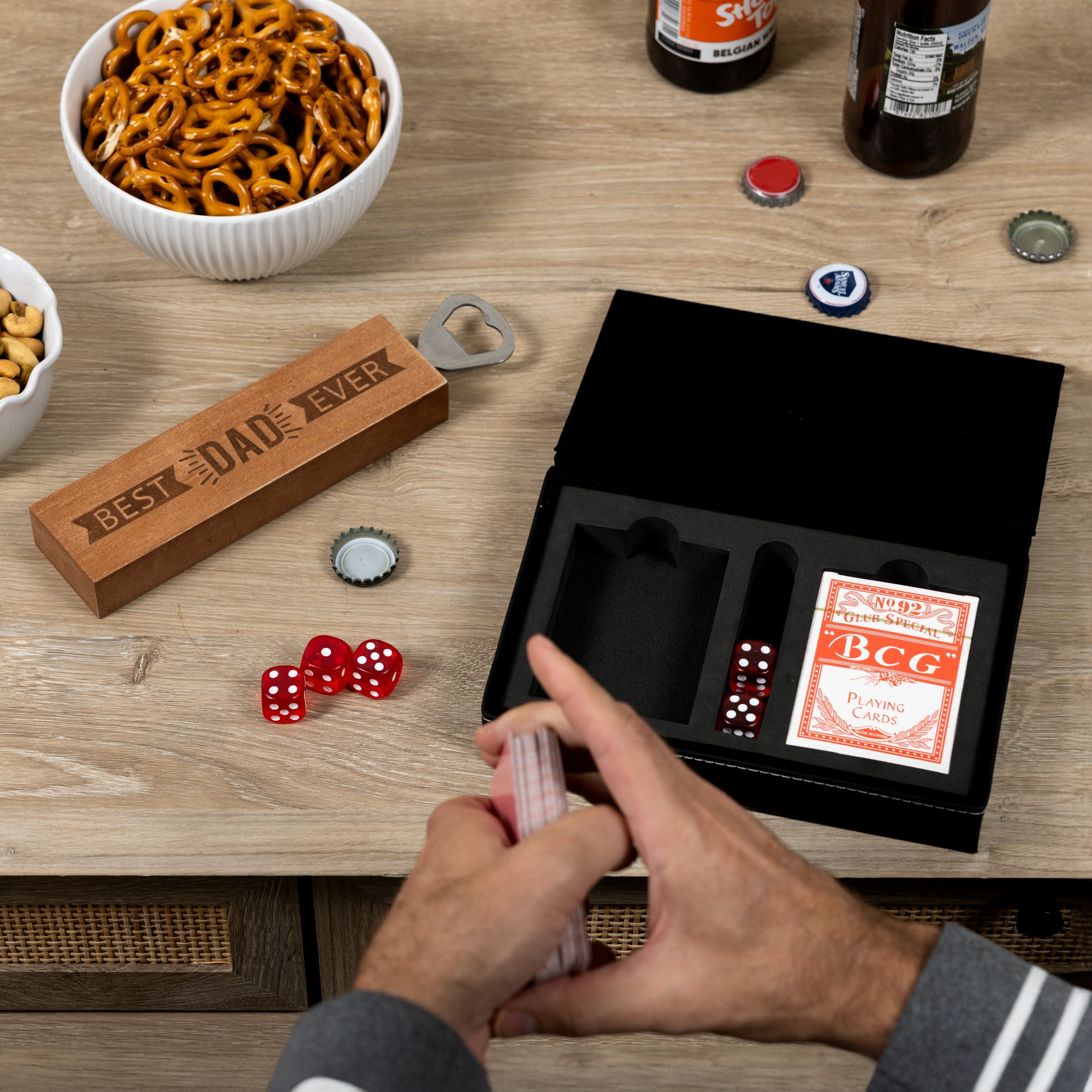 Pavilion Gift Company - Badass Dad - Double Deck Playing Card Set
