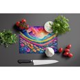 thumbnail image 3 of Carolines Treasures DAC1453LCB 15 x 12 in. Petunias in Color Glass Cutting Board - Large, 3 of 5