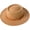 Camel, variant on Lady Retro Wide Brim Fedora Floppy Pork Pie Hat with Belt Buckle