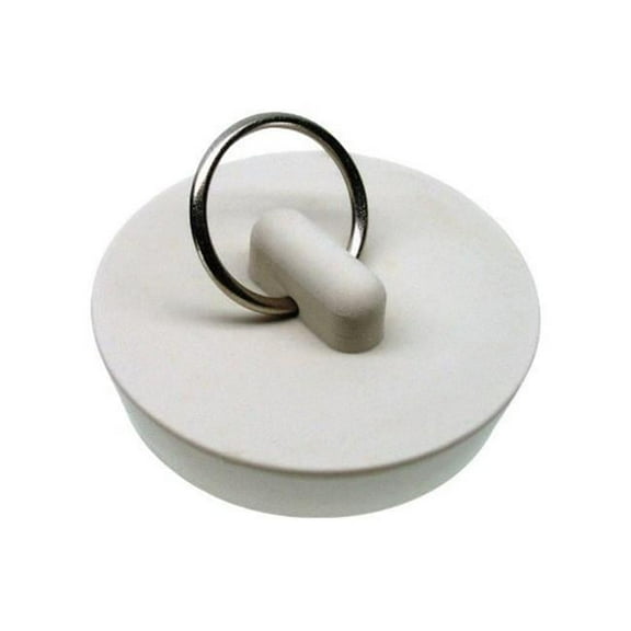 Danco  1-5/8 in. Dia. White  Rubber  Sink Stopper