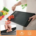 thumbnail image 4 of Extra Large Cutting Boards, Plastic Cutting Boards For Kitchen (Set Of 3), Dark Grey, 4 of 6