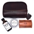 thumbnail image 1 of DELUXE BEARD CARE GIFT SET W/ SMALL LEATHER DOPP BAG, 1 of 5