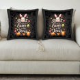 thumbnail image 3 of Set of 2 18x18in Throw Pillow Covers with Whimsical Design Colorful Hearts & Easter Theme for Couch Bed or Car, 3 of 8