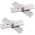 thumbnail image 1 of Set of 2 Stainless Steel 360 Degree Pivot Door Hinges with Fixing Screws 75 x 17mm, 1 of 5