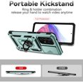 thumbnail image 4 of Samsung Galaxy a53 5G Case Heavy Duty Shockproof Full Body Protective Phone Cover,Built in Finger Ring Stable Holder Kickstand,2022 Dark Green, 4 of 17