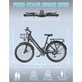 thumbnail image 5 of AZHAR 750W 20MPH 48V10.4Electric Bike for Adults,up 35 Miles Removable Battery Ebike, 26" Electric E Bike with 7-Speed,Adult Electric Bicycles for Commute Beach Snow Womens/Man All Terrain Class 2 UL, 5 of 10