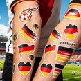 thumbnail image 5 of Flag Temporary Tattoos Suitable For Various Football Matches And Cheerleading Events Temporary Face Tattoos, 5 of 5