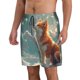 thumbnail image 2 of Fotbe Starry Sky Cloud Fox Trajes de Baño Estampados para Hombre, Shorts de Verano de Secado Rápido, Ropa de Playa, Bañadores-X-Large, 2 of 6