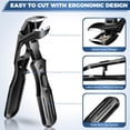thumbnail image 3 of Toenail Clippers for Seniors Thick Toenails, 2026 Upgrade Angled Nail Clipper for Seniors, Toe Nail Clippers for Men with Wide Jaw Opening, Sharp Heavy Duty Fingernail Clipper Cutter with Catcher, 3 of 5