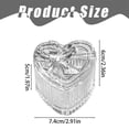 thumbnail image 3 of THHEIC Glass Jewelry Box with Lid, Heart Shaped Gift Box Style Ring Holder, Small Jewelry Organizer Case for Rings, Earrings, Necklaces, and Keepsakes, 3 of 5