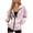 Bunny, variant on HELLHERO Butterfly and Sunflower Pattern With Zipper Women's Zip Up Hoodies, Polyester Fabric Hooded Coat with Pockets Drawstring Hooded Jacket for Fall Vacation