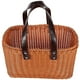 thumbnail image 4 of Picnic Shopping Basket Rectangular Chocolate 13×8.7×7.5in Carrying 1Pack, 4 of 5