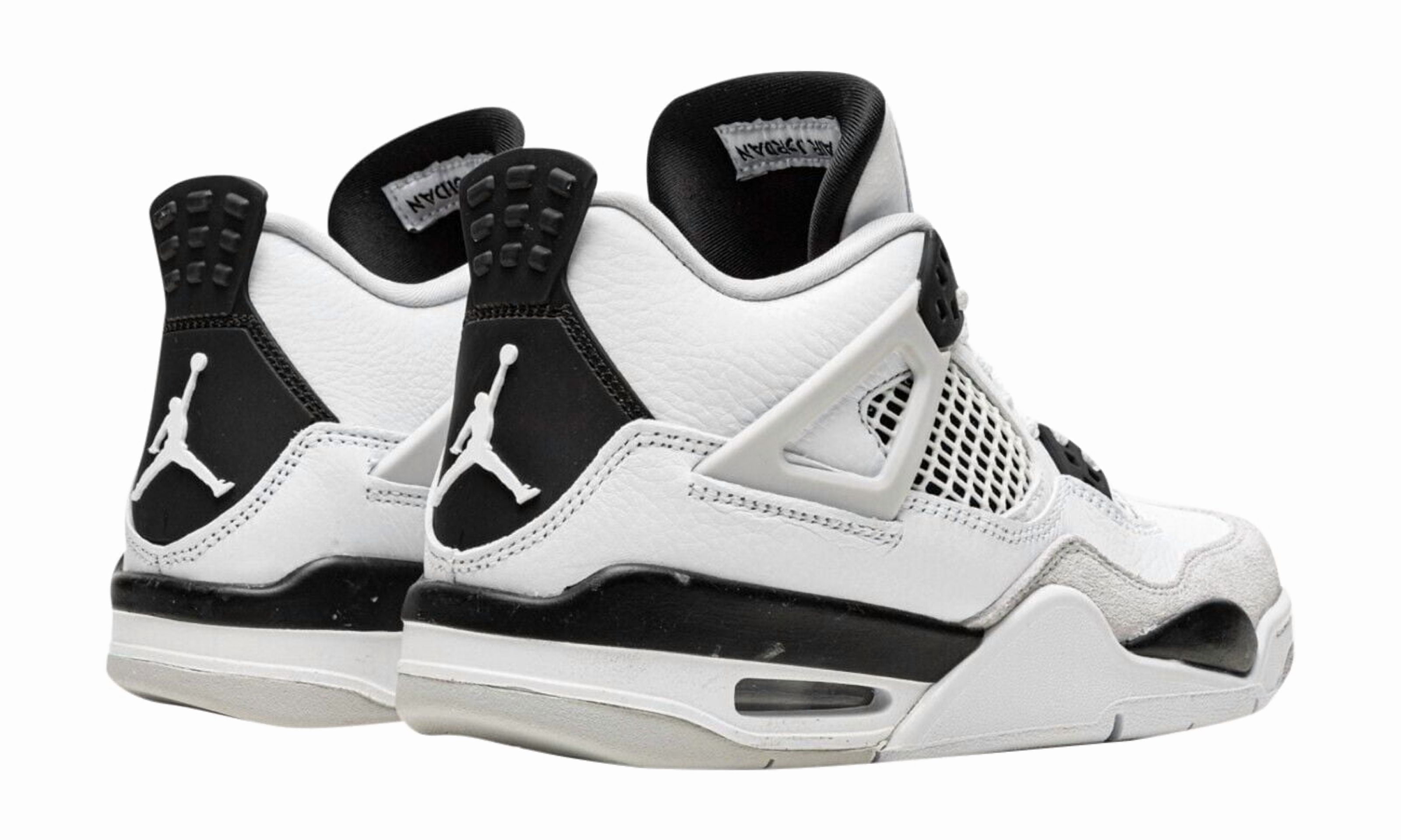 grey black and white jordan 4