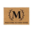 thumbnail image 1 of VogueV Tapis d'Entrée Alphabet A-Z - Tapis Personnalisé pour Graduation m, 1 of 4