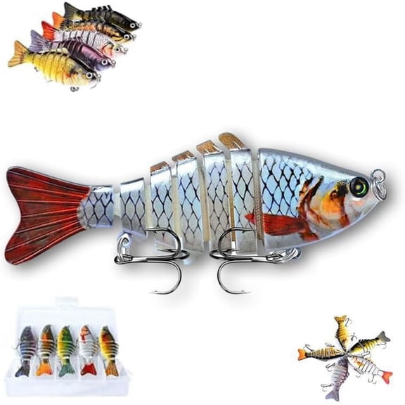 Fishing Gear - Bionic Swimming Bait, 3D Bionic Swimming Lure, Fishing Soft Plastic Lures That Swim by Itself, Robotic Fishing Lure Suitable for All Kinds of Fishing Waters