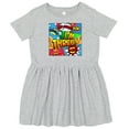 thumbnail image 3 of Inktastic I'm Three Comic Book Girls Toddler Dress, 3 of 5