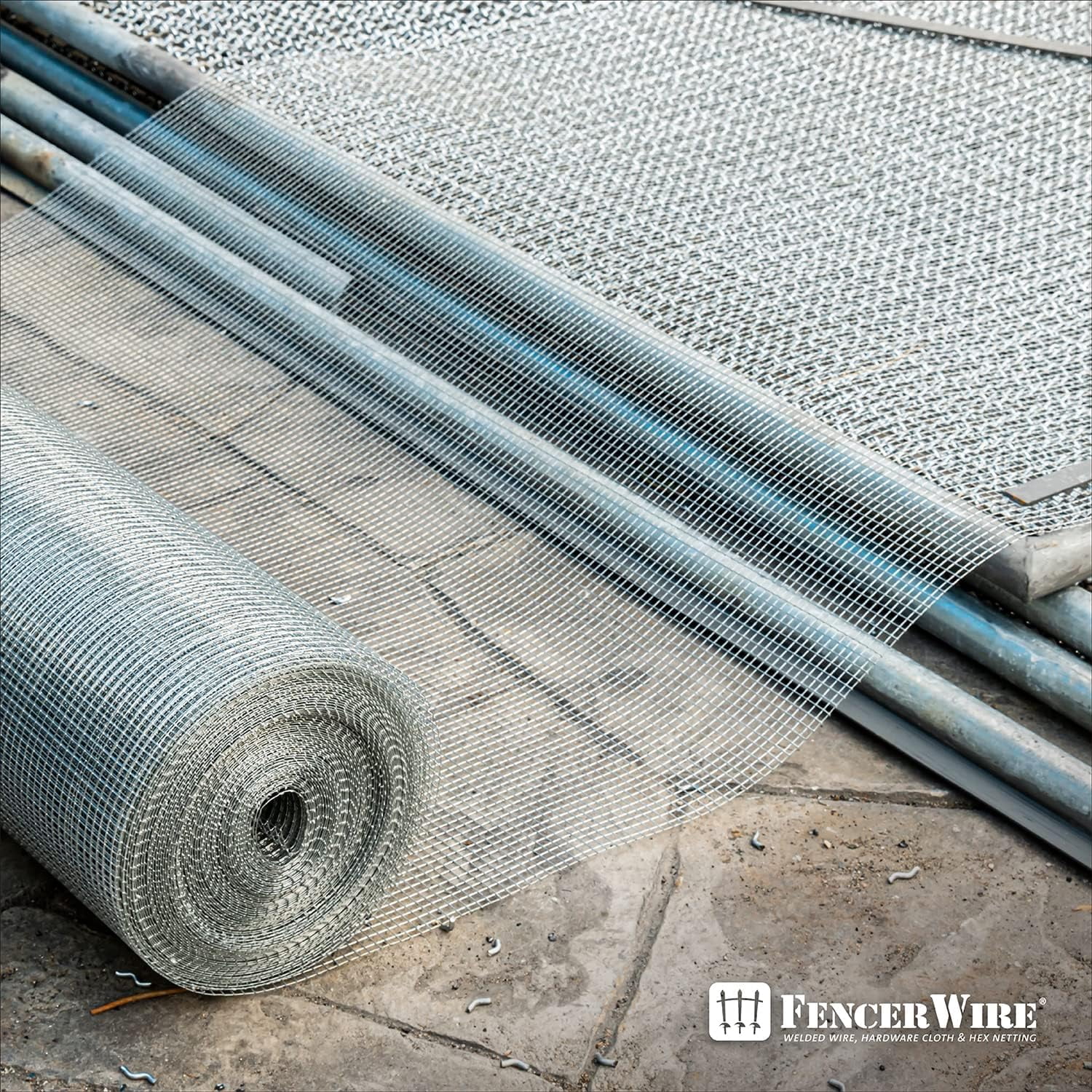Fencer Wire 23 Gauge Galvanized Hardware Cloth with Mesh Size 1/4" x 1/4" (4 ft. x 10 ft.)