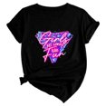 thumbnail image 3 of Women Basic Tops Y2K Short Sleeve Graphic Print Loose Tee 2026 Spring Summer Casual T-Shirt, 3 of 3