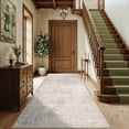 thumbnail image 6 of Washable 4x8 Hallway Area Rug: Abstract 8ft Water Resistant Soft Entry Kitchen Runner Rug Non-slip Low Pile Carpet For Living Room Bedroom Thin Floor Mat Bathroom Dining Room(4x8 Beige/cream), 6 of 8