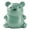 Green, variant on Adorable Bear Shaped Nail Cleaning Brush for Children Soft Gentle Hand Grip Massage Tool Effectively Dirt Under Kids Fingernails Safe Cute Design, 2.91x3.22 inch, Brown
