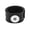 Black, variant on Snap Jewelry Slap Bracelet with Single Snap Holder in Black, 8-Inch Adjustable