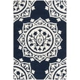 thumbnail image 3 of SAFAVIEH Bella Gabriel Medallion Geometric Wool Area Rug, Navy/Ivory, 6' x 9', 3 of 7