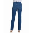 thumbnail image 2 of NYDJ womens  Marilyn Opera Blue Straight Leg Jean, 4, 2 of 4