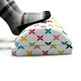 thumbnail image 5 of Colorful Foot Rest, Floral Stars Lattice and Plain Colored Rounds Modern and Vintage Design, Non-Slip Backing Ergonomic Memory Foam Leg Support for Office, White and Multicolor, by Ambesonne, 5 of 5