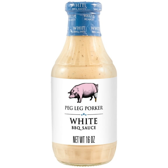 Peg Leg Porker White BBQ Sauce, 16.0 oz Bottle