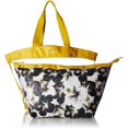 thumbnail image 6 of Jack & Missy Jack and Missy 2 in 1 Resort Tote Bag, Black and White Hibiscus Pattern, 6 of 7