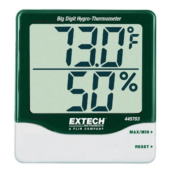 Extech Indoor Digital Hygrometer,14 to 140 F  445703