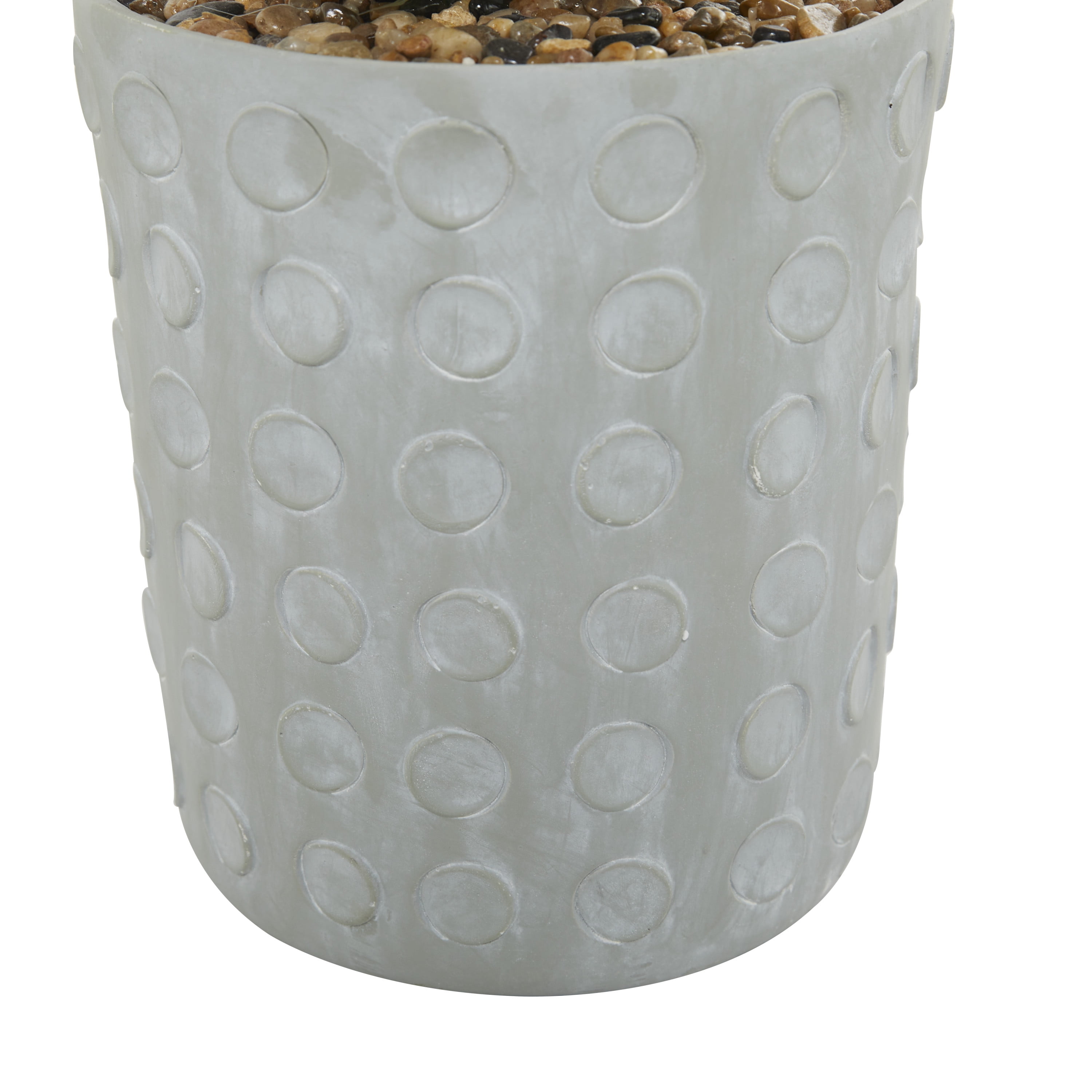 DecMode 38" Artificial Agave Plant in Realistic Leaves and Gray Ceramic Pot