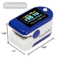 thumbnail image 2 of FaceLake FL-350 Pulse Oximeter with Lanyard, Carrying Case & Batteries, Blue, 2 of 5