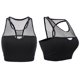thumbnail image 4 of Mujer Yoga Fitness Stretch Entrenamiento Camiseta sin mangas Costuras de malla Sujetador deportivo acolchado (S), 4 of 8
