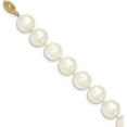 thumbnail image 2 of 14K Yellow Gold 11-12mm White Near Round Freshwater Cultured Pearl Necklace (24 X 11.5) Made In Canada wpn110-24, 2 of 5