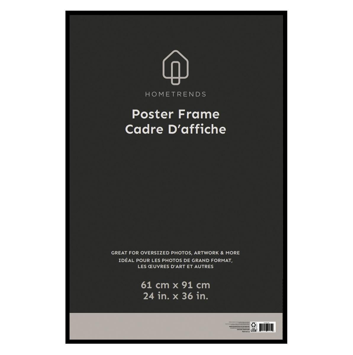 Hometrends Cadre-affiche mural 24x36po, noir Cadre-affiche mural - noir