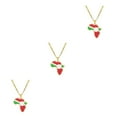thumbnail image 4 of Baohd Collier de Déclaration à la Mode avec Africa Map Pendentif Léger Burundi 3Set, 4 of 6