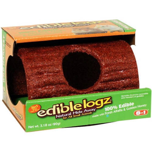 Wild Harvest Edible Logz Hide Away Treat for Small Animals, 3.18 oz