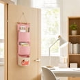 thumbnail image 6 of Hanging Pocket Organizer, Wall Mount Storage Bag, Foldable Door Caddy, Durable Tear Proof Fabric and Sturdy Hanging Rope for Dorm Rooms, Bathroom Walls, and Bedroom Closets., 6 of 7