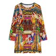 thumbnail image 3 of Circus Carnival Amusement Festival Long Sleeved Dress prom dress women"s evening dress Women"s evening, 3 of 4