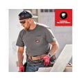 thumbnail image 3 of Men's Large Gray GRIDIRON Cotton/Polyester Gen Ll Short-Sleeve Pocket T-Shirt, 3 of 4