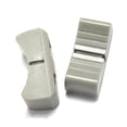 thumbnail image 3 of 80 piezas de perillas deslizantes de atenuación de mezclador de consola de 24 mm x 11 mm x 10 mm, reemplazo para potenciómetro, perilla gris, marca negra, 3 of 7