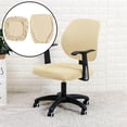 thumbnail image 2 of Office Computer Chair Stretchable Rotating Chair Seat covers office Covers Beige, 2 of 8