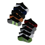 Athletic Works Boys Cushioned No Show Socks, 10-Pack S (4-8.5) - L (3-9)