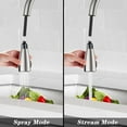 thumbnail image 4 of Touchless Kitchen Faucet with Pull Down Sprayer, Double Sensor Pulldown Faucet, High Arc Single Handle Faucet for 3 Hole Deck Mount, 4 of 9